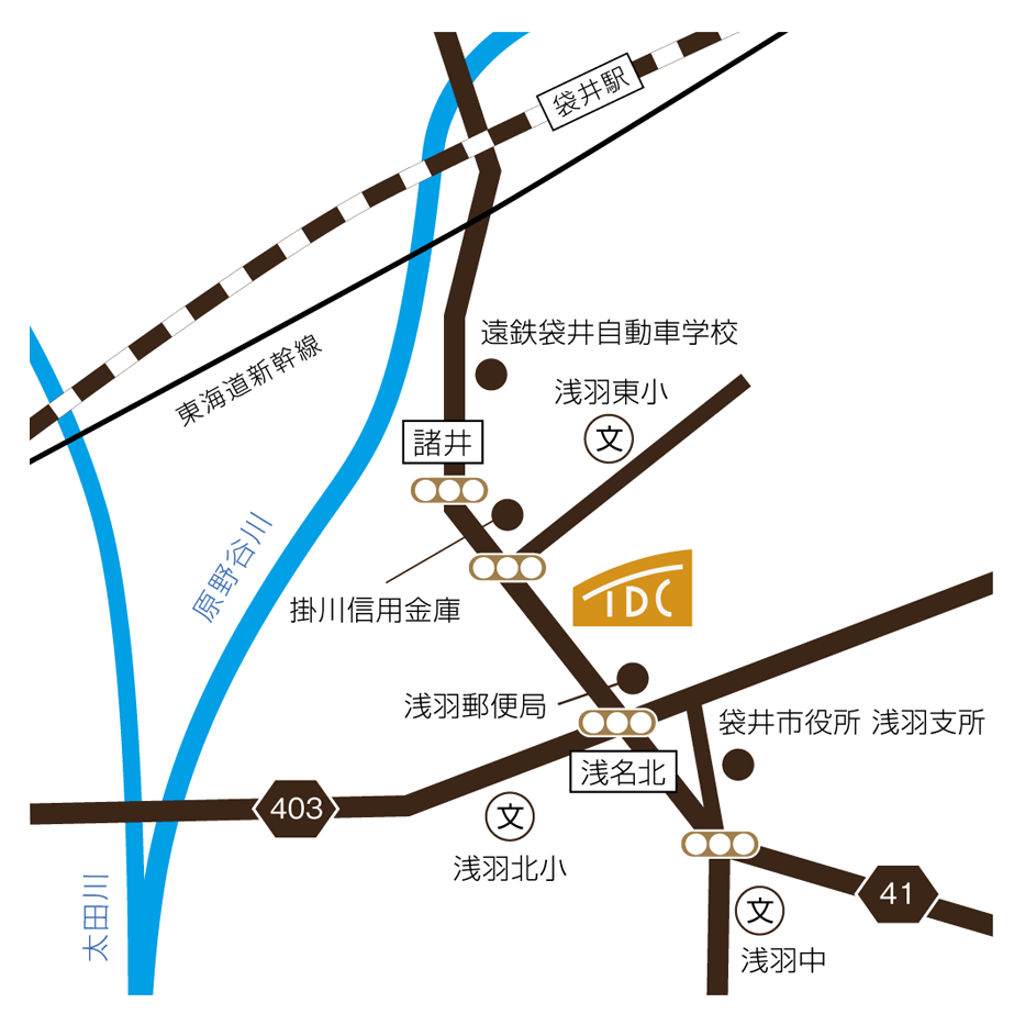 犬塚皮膚科クリニック周辺地図